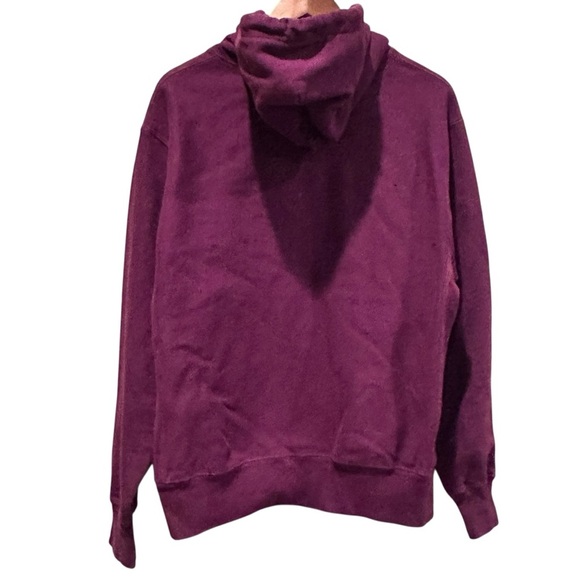 Champion Reverse Weave Women's Kangaroo Pocket Hoodie Purple Size Large - Picture 3 of 7